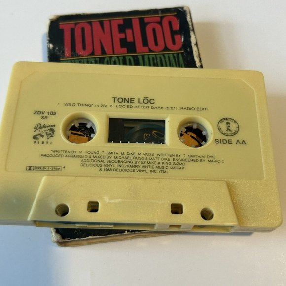 Tone-Loc  - “Funky Cold Medina” Cassette Single - Picture 3 of 3
